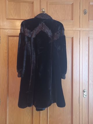 Chaquetón Mouton con Astracán Negro/Marrón