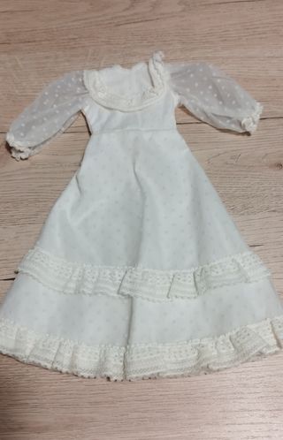 Conjunto Nancy Años 70 Vestido Blanco