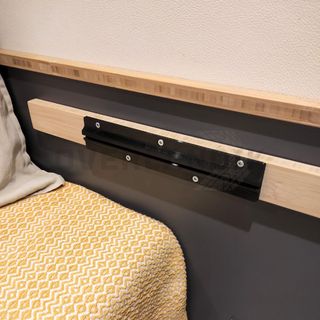 Mesa flotante camper con riel para pared caravana