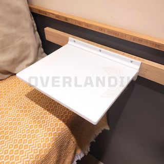 Mesa flotante camper con riel para pared caravana
