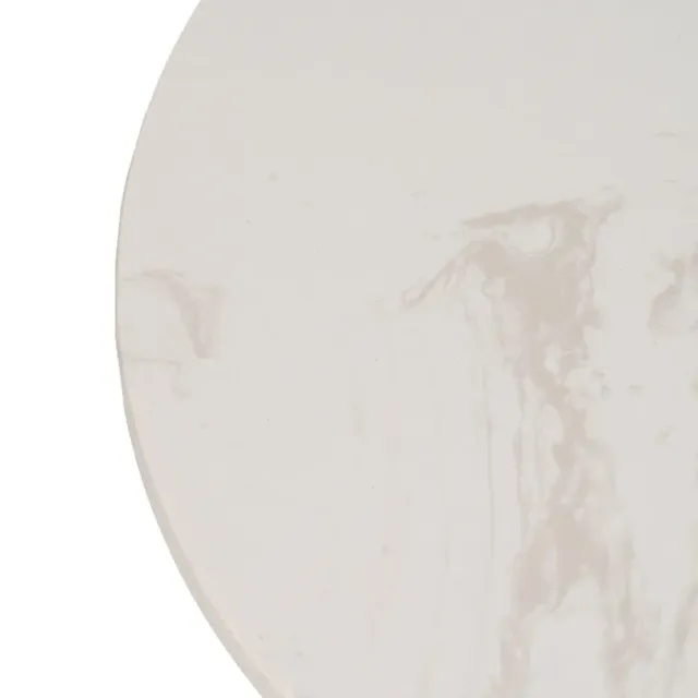 Mesita Auxiliar Oro y Blanco