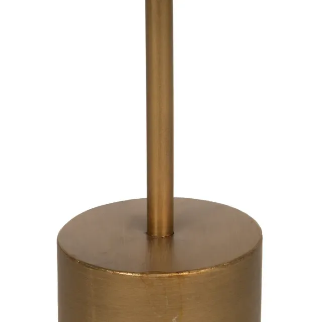 Mesita Auxiliar Oro y Blanco