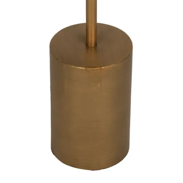 Mesita Auxiliar Oro y Blanco