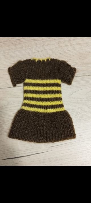 Conjunto Nancy Años 70 Marrón y Amarillo