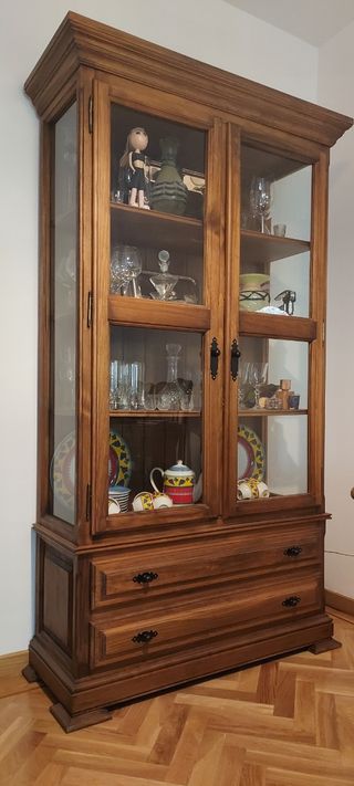 Conjunto muebles de salón rústico