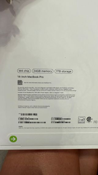 MacBook Pro 14 Chip M4. 14 pulgadas. Nuevo.