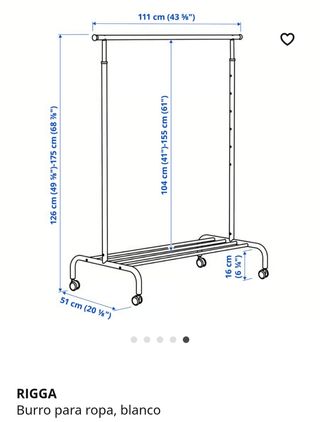 Perchero de pie blanco