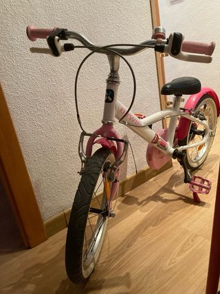 Bici niña 14 con ruedas de apoyo