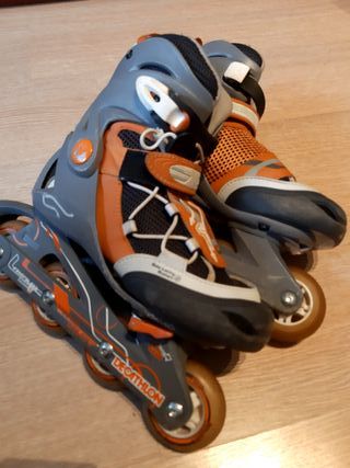 Patines Decathlon Talla 34-36 + Bolsa y Proteccion