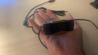 Webcam Owlotech HD Negra y Naranja. Camara web