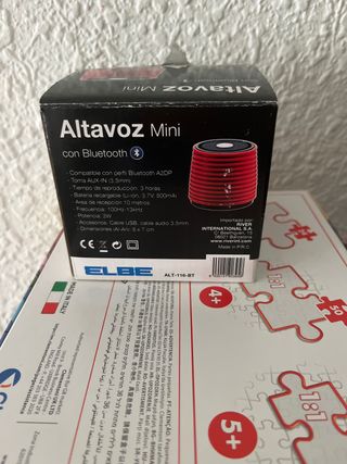 Altavoz Mini Bluetooth Elbe Rojo
sin estrenar