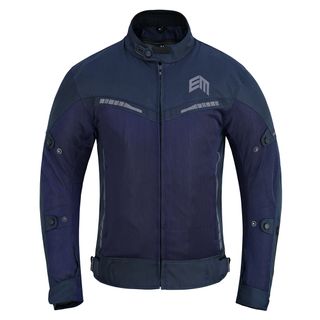 Chaqueta de moto verano azul