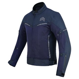 Chaqueta de moto verano azul