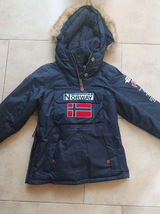 Abrigo niño Geographical Norway azul