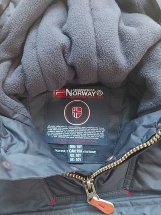 Abrigo niño Geographical Norway azul