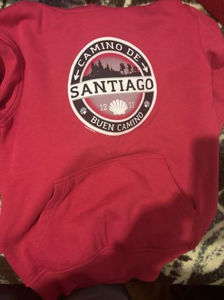 Sudadera Roja Camino De Santiago talla pequeño