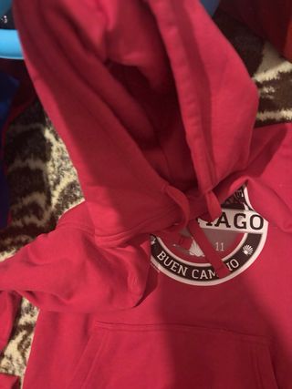 Sudadera Roja Camino De Santiago talla pequeño