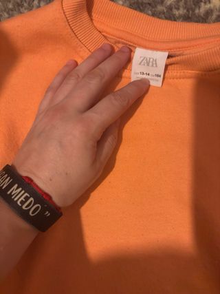 Sudadera Naranja y jersey finito ta