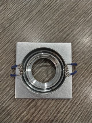 Portafaretto quadrato alluminio/cromato