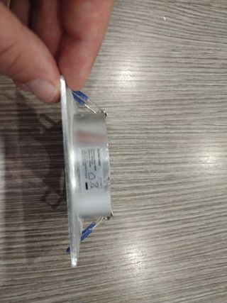 Portafaretto quadrato alluminio/cromato