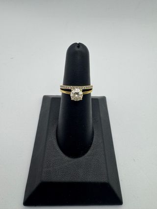 011-01-00346 ANILLO DOBLE CIRCONITAS ORO 18K