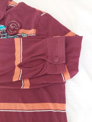 Polo Desigual chico manga larga, talla M,