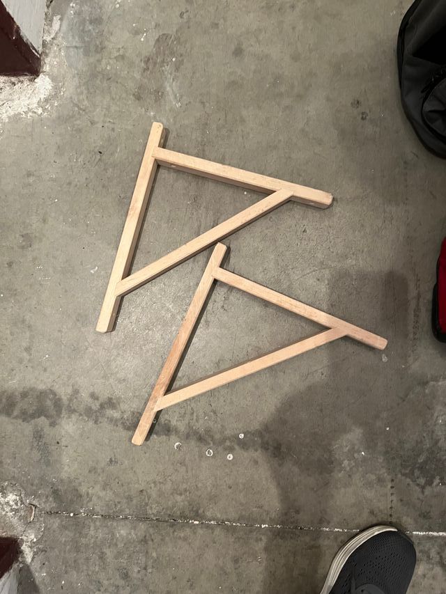 Juego de escuadras de madera Ikea