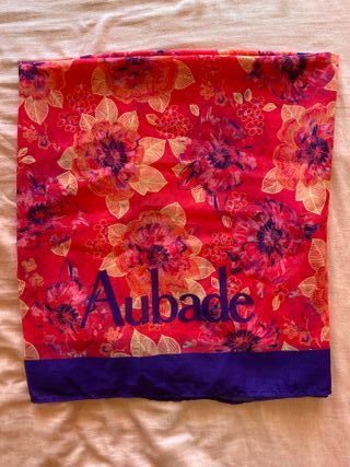Pareo Aubade rojo estampado floral