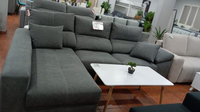 Sofá Chaise Longue Aquline Gris