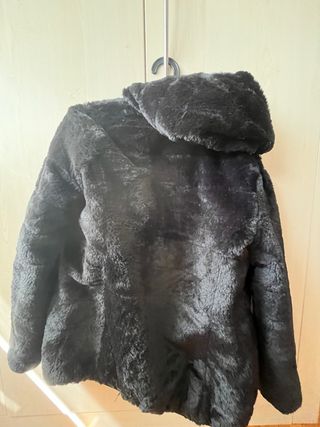 Abrigo de invierno reversible negro