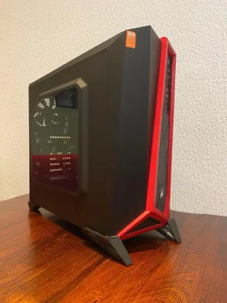 PC Gaming Corsair Negro/Rojo