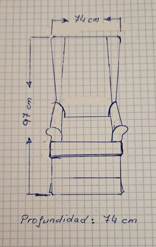 Sillón de salón estampado floral