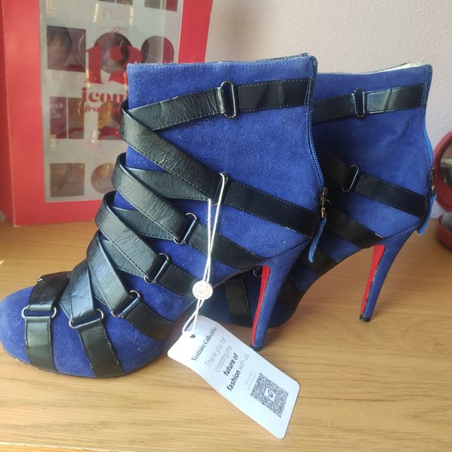 Botines Christian Louboutin Azul