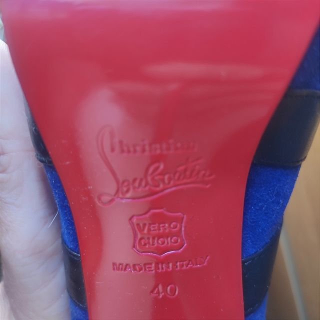 Botines Christian Louboutin Azul