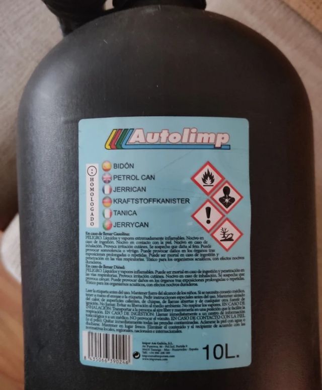 Bidón de gasolina 10L