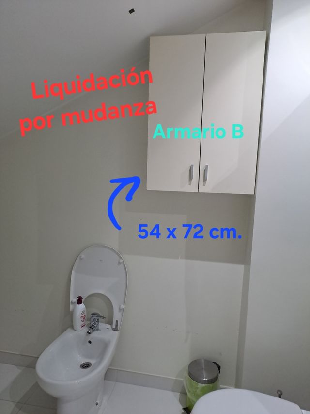 Armario baño blanco. 54 x 72 cm.