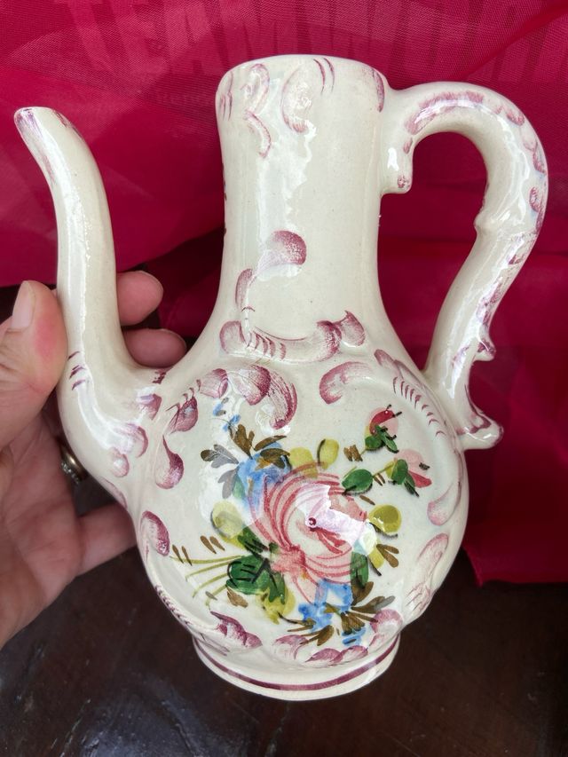 Set 3 pezzi ceramica decorata