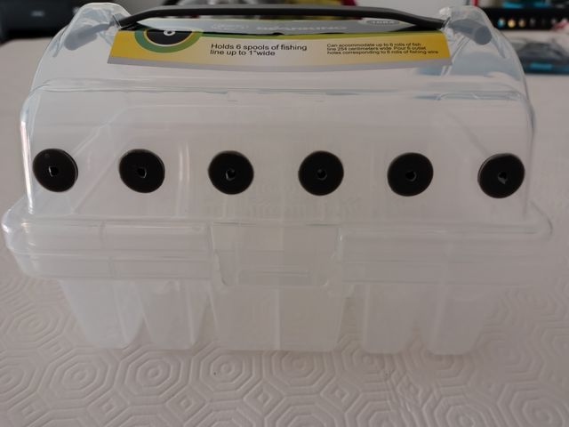 Scatola porta bobine da pesca