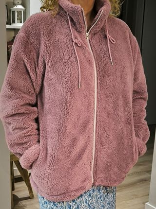 Parka Lila de pelo sintético