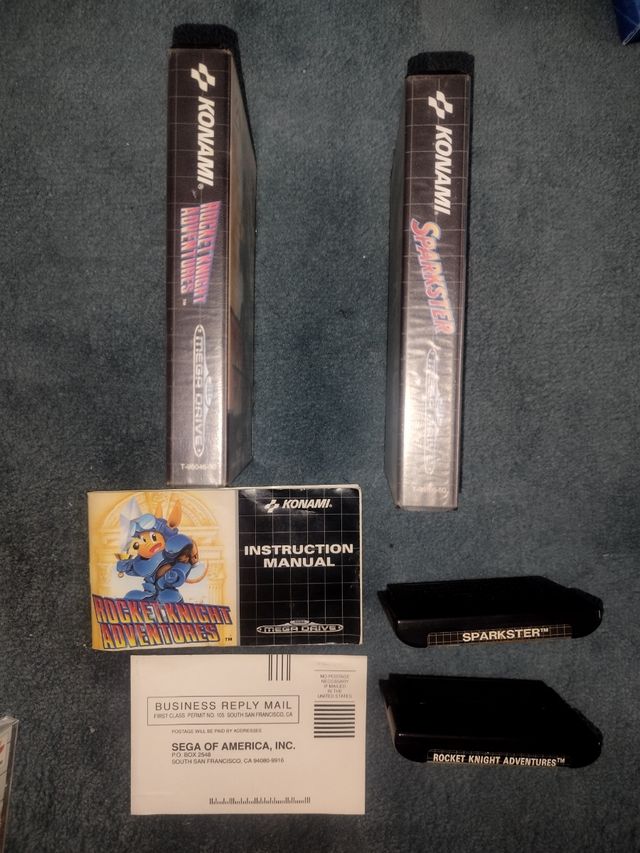 Rocket Knight Adventures e Sparkster Sega Megadriv