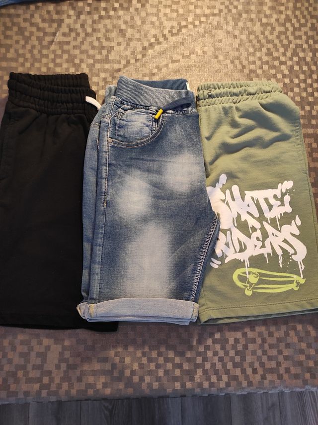 Lote 3 Pantalones Cortos Niño Talla 13-14 Años