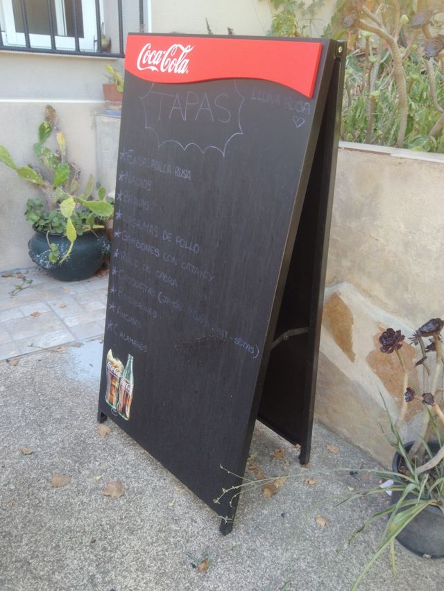 Pizarra Bar Metálica Doble Cara

