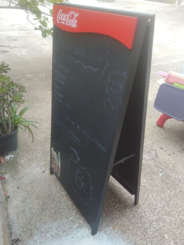 Pizarra Bar Metálica Doble Cara

