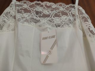 Camisón Marie Claire Blanco Encaje Nuevo