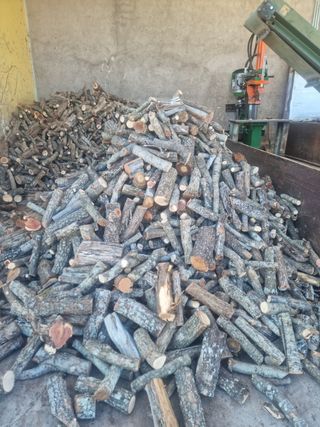 Leña de encina para chimenea