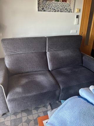 Sofá de 2 plazas gris