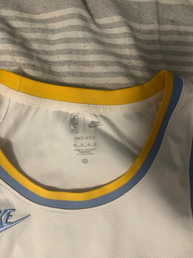 Camiseta NBA Lakers #6 Blanca Talla M