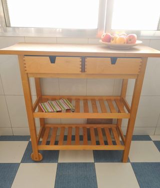 Carrito Auxiliar Cocina Ikea Madera