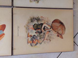 Lotto 6 quadretti vintage anni 50/70