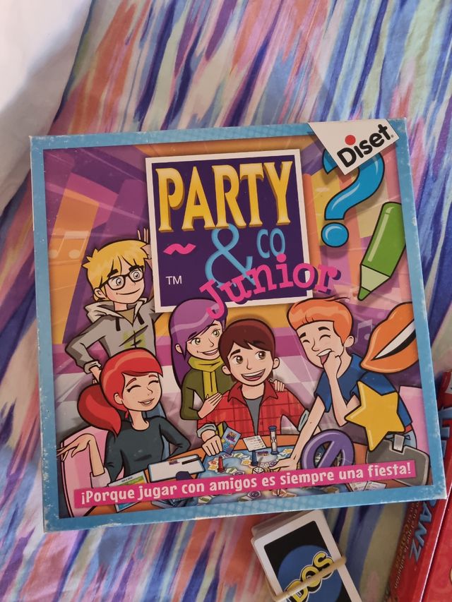 Confezione da 3 giochi da tavolo Party & Co Junior, Hedbanz..